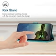 thumbnail image 6 of Case for Motorola Edge 2024 Case Wallet Black with Strap Lanyard, Motorola Moto Edge 2024 Phone Case Leather with Card Holder Shockproof Flip Cover Heavy Duty (Green), 6 of 14