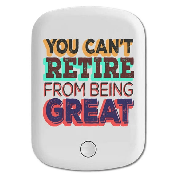 DistinctInk Magnetic Battery Pack, 5000 mAh Wireless Portable Charger with USB-C Cable, Compatible with MagSafe iPhone 14 / 13 / 12 Series - Can't Retire From Being Great