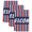 Red, White, Blue, variant on Independence Day Kitchen Towels Set of 3, Red Blue American Flag Star Striped Absorbent Dish Towels for Kitchen, Microfiber Hand Towel, Quick Drying Tea Towel for Cleaning Decorative Dishcloths