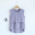 thumbnail image 4 of lmcalzta Pajama Tank Tops for Women Soft Comfy Stretch Modal Sleep Shirts Crew Neck Sleeveless Tank Tops, 4 of 5