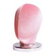 thumbnail image 2 of Cabeza de bloque de lienzo, cabeza de exhibición de peluca (9,84 pulgadas de alto), cabeza de maniquí con soporte para peluca para Terciopelo rosa, 2 of 8