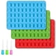 thumbnail image 1 of 3 Pieces Candy Mold Silicone Gummy Bear Molds Silicone Molds With Pipettes For Gummy Bears, Jelly, Chocolate, Halloween Christmas Candy (blue, Red, Gr, 1 of 5
