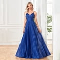thumbnail image 2 of Sexy Backless Maxi Formal Dress for Women with Sequin, Sleeveless Pleated Evening Gowns for Wedding and Cocktail, 2 of 6