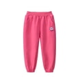 thumbnail image 3 of Fjuchai Toddlers Baby Casual Jogger Pants Kids Girls Fall Sweat Pants 1-10T Toddler Solid Color Sweatpants Elastic Waist Trousers, 3 of 9