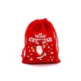 thumbnail image 5 of 4 piezas/lote de bolsas de terciopelo navideñas de 9 x 12, 10 x 16, 13 x 18 cm, bolsa con cordón para regalo de dulces navideños, bolsas de regalo de Feliz Año Nuevo y Feliz Navidad, 5 of 5