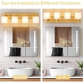 thumbnail image 6 of SineRise 4 Light Modern Bathroom Vanity Fixture, Brass Finish, Milky White Glass Shades, E26 Socket (Bulbs Not Included), 6 of 9