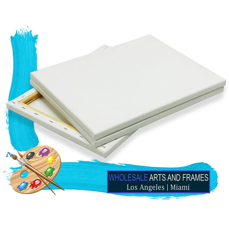 6pcs 4x4 Inch Stretched Canvas For Painting, 4x4 Inch Profile Value Bulk  Pack For Acrylics, Oils Painting