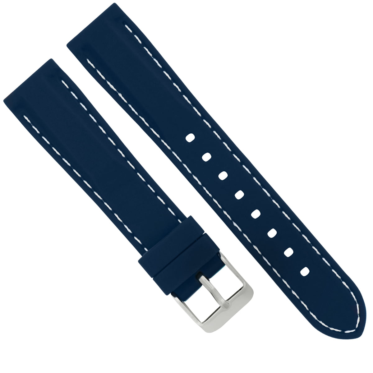 18MM RUBBER DIVER WATCH BAND STRAP FOR TAG HEUER FORMULA F1 WATCH BLUE ...