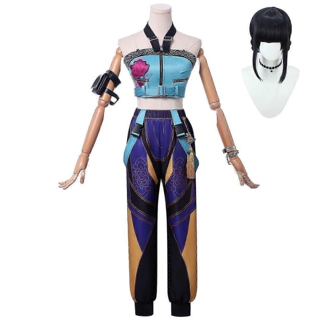 KPop Demon Hunters Zoey Cosplay Costume Set Halloween Party Fancy Dress for Womens _d A