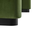 thumbnail image 6 of Koda Performance Velvet Waterfall Ottoman in Black Moss Green, 6 of 10
