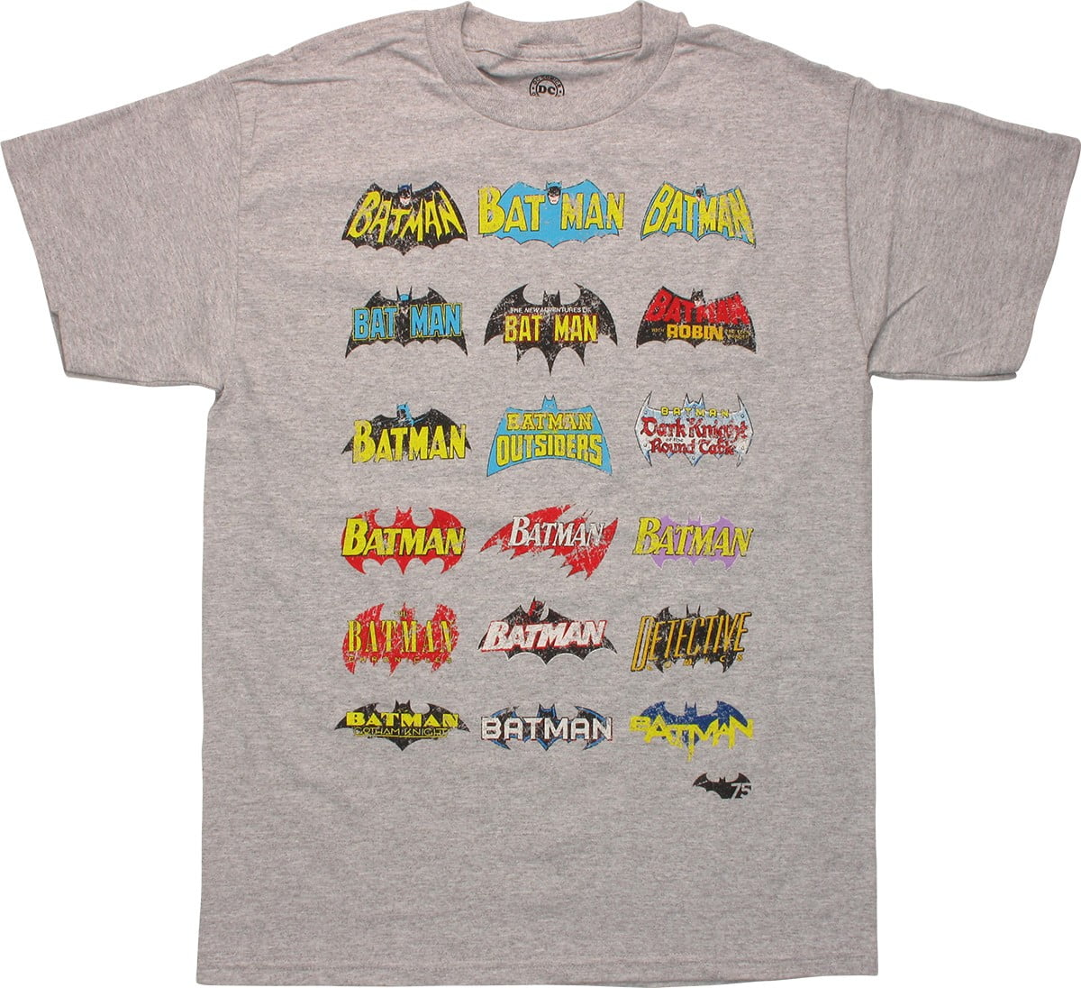 Batman Vintage Logo Evolution Heather T-Shirt
