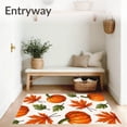 thumbnail image 3 of ODIKA 4'x6' Machine Washable Non-Slip Area Rug, Enchanted Autumn Gourd Washroom Floor Decoration High Traffic Rug with Pad, Orange, 604780, 3 of 8