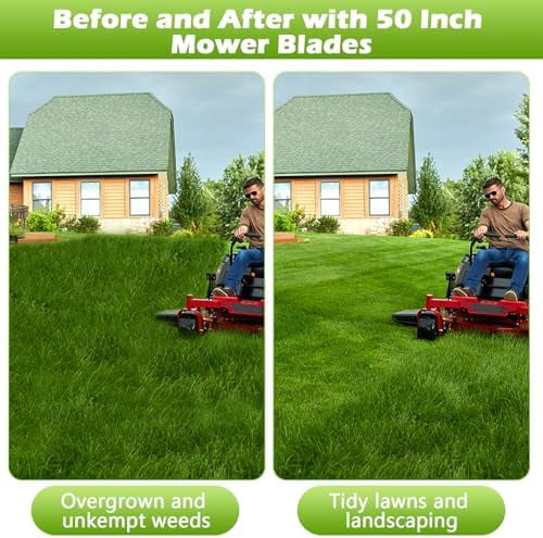 Replacement for Toro Timecutter 50 Inch Blades 110-6837-03 75755 75750 SS5000 MX5000 MX5060 Mower Blade (3 Pack