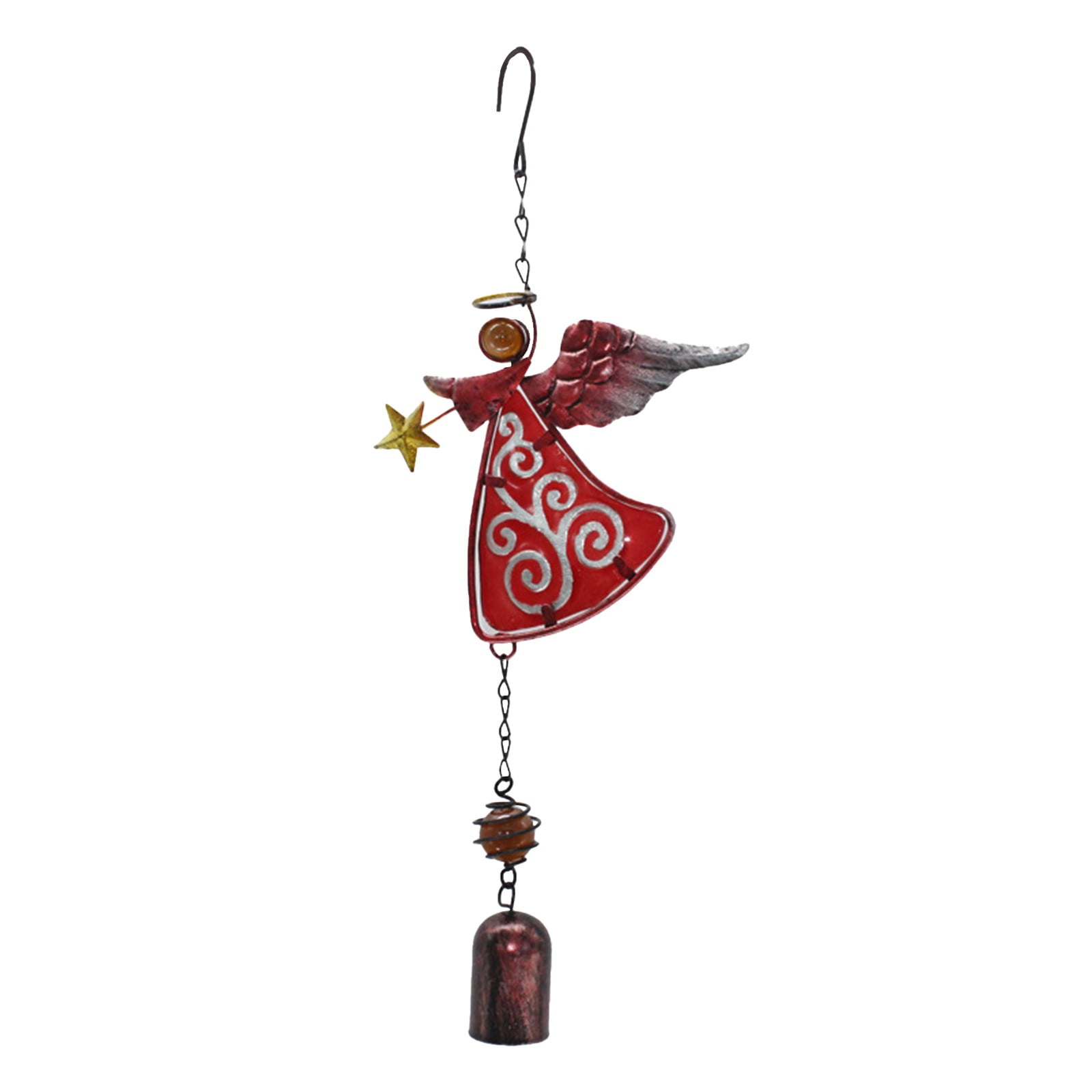 CFXNMZGR Home Decor Wind Chimes Metal Angel Wind Chime Hanging