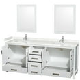 thumbnail image 7 of Wyndham Collection WCS141480DESWCUNSM24 Sheffield 80" Free Standing Double Basin Vanity, 7 of 7