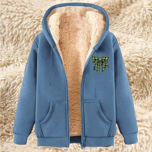 LOVZFMLL Vestes pour Femmes à la Mode Imprimées en Molleton à Capuche