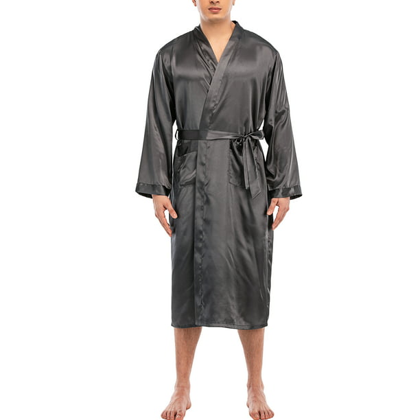 Admission beam Justice Men's Pajama Satin Silk Sleepwear Robe Set, Long Pajama Loungewear Bathrobes  for Nightgown Pajama with Shorts Pants - Walmart.com