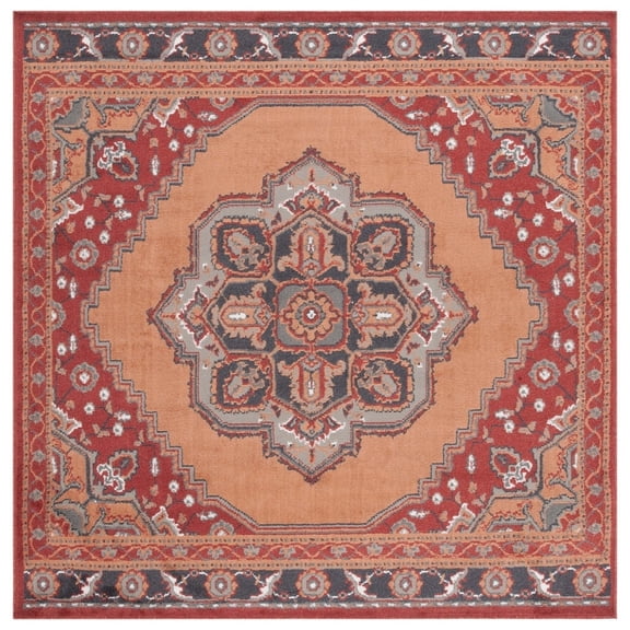 SAFAVIEH PYR215P Pyramid Rust / Ivory Grey