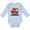 AE-Light Blue, variant on Fireman Uncle is a Firefighter Boys or Girls Long Sleeve Baby Bodysuit