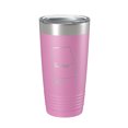 thumbnail image 1 of Alabama Tumbler Home State Travel Mug Insulated Laser Engraved Map Coffee Cup 20 oz Light Purple, 1 of 1