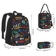 thumbnail image 2 of Disketp Basketball Mochila Estampada de Gran Capacidad con Lonchera y Estuche, Set de 3 Piezas para Estudiantes, 2 of 7