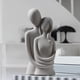 thumbnail image 4 of Figura decorativa de pareja abrazada, estatua de amor apasionado, cerámica romántica Gris, 4 of 9