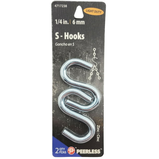 Peerless Light Duty Zinc SHooks 2Ct. Bag
