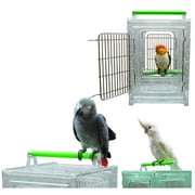 Featherland Paradise CaitecPerch & Go Polycarbonate Bird Carrier, Clear View Travel Cage