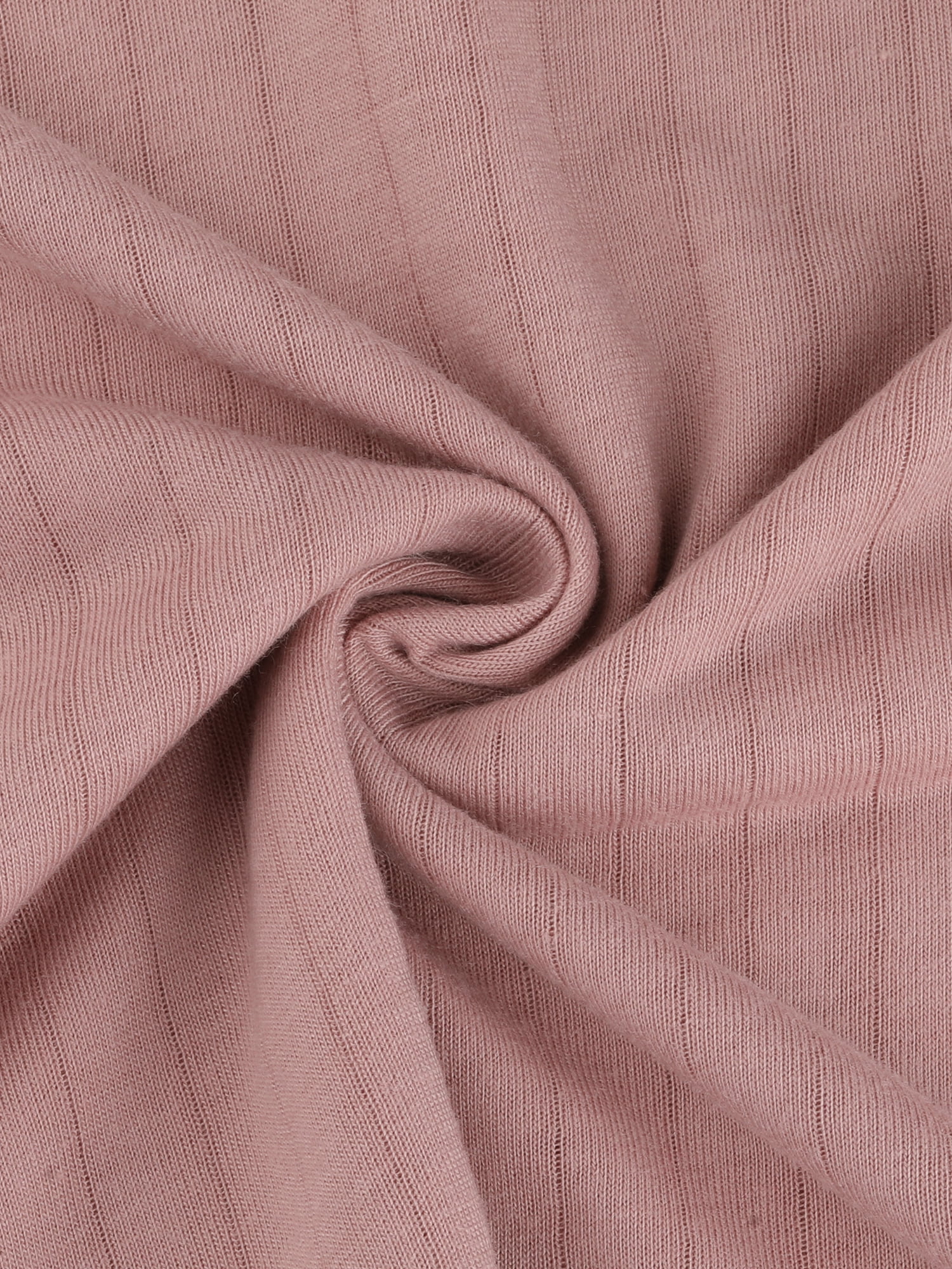 DARING DIVA Women's Cotton Ribbed Pullover V-neck Tops with Bottoms Pajama Sets S Pink