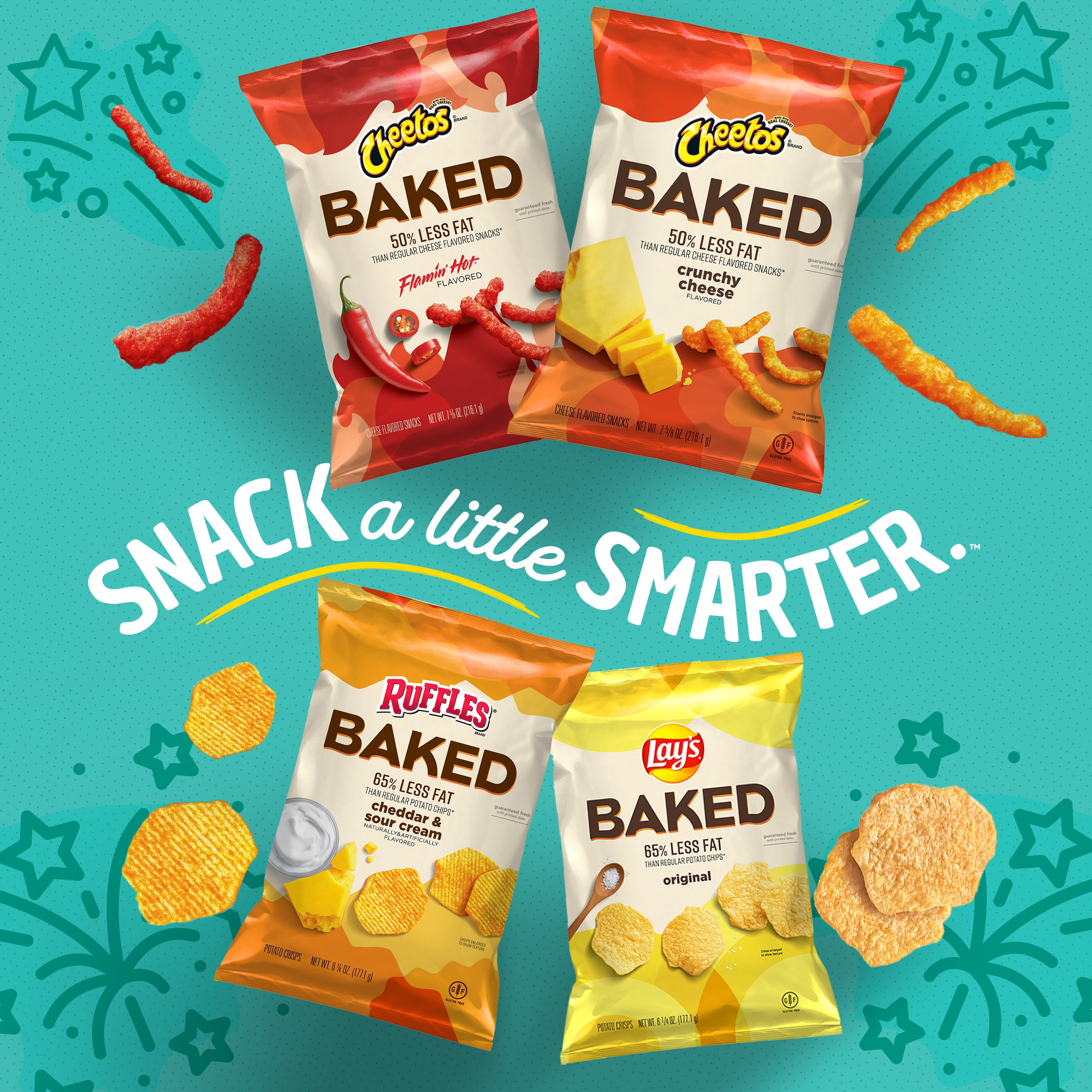 Buy Ruffles Baked Cheddar and Sour Cream Flavored Potato Crisps, 6.25 ...
