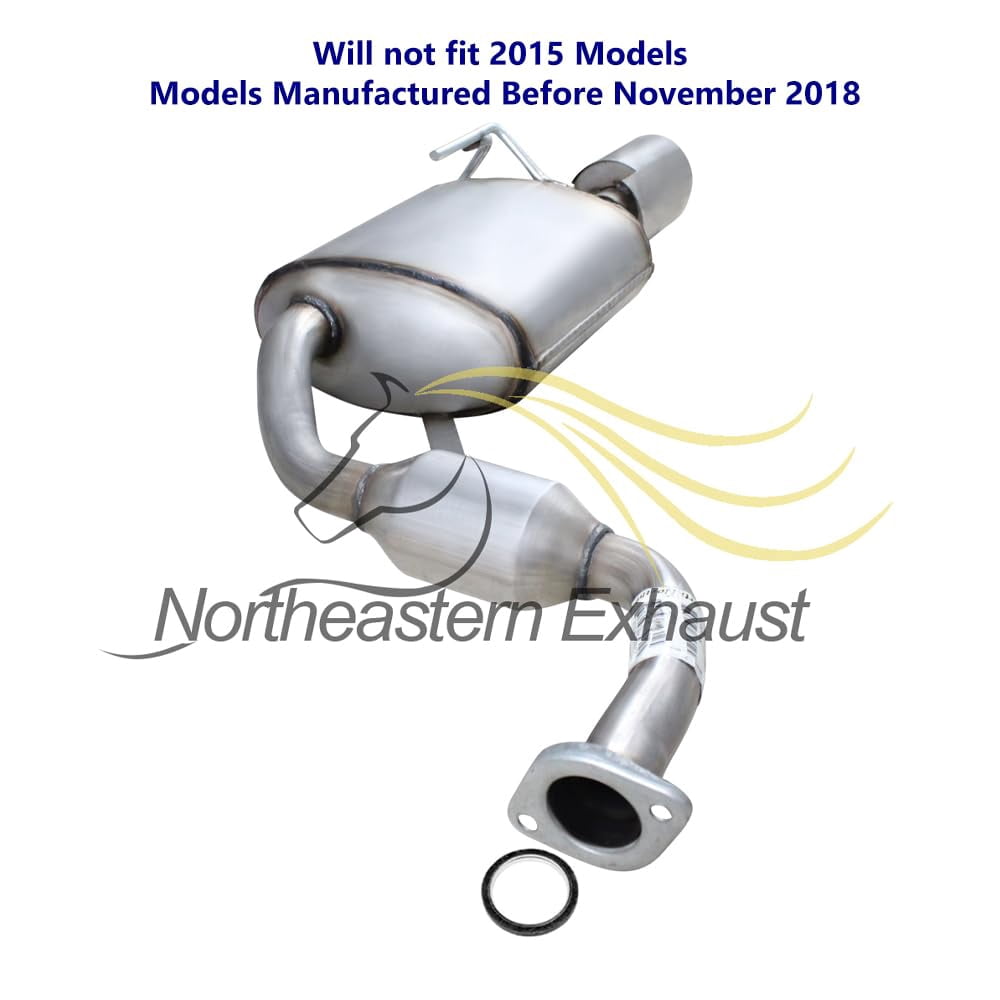Northeastern Exhaust | Stainless Steel Rear Passenger Side Exhaust Muffler Fits 2009–2014 & 2016–2019 Nissan Maxima 3.5L Sedan – Direct Fit | Free Gasket Included