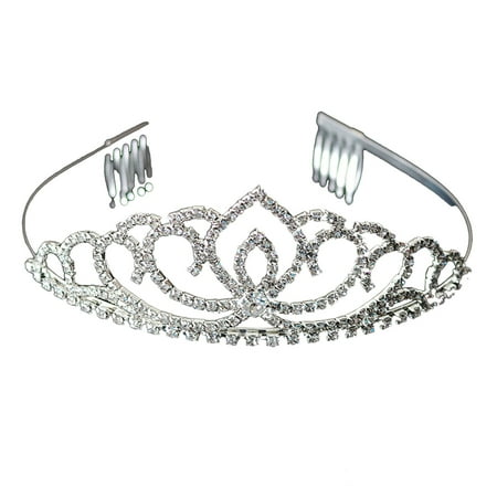 

Bridal Rhinestone Big Crown Noble Crown Headband Tiara Hair Accessory Wedding Headpiece