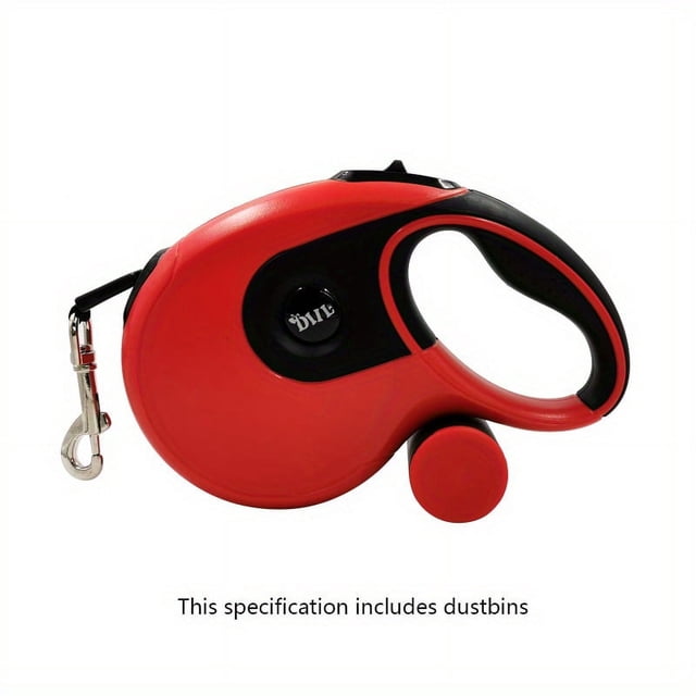 Walk Your Dog in Style with This Retractable Pet Leash with Garbage Box - Perfect for All Sizes!