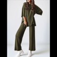 thumbnail image 4 of Traje Informal de Dos Piezas para Mujer, Ideal para Viajes y Vacaciones. Verde M, 4 of 9