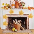 thumbnail image 3 of 50 Pcs Feuilles d'Érable d'Automne en Tissu - Décoration de Classe Automne/halloween, Table Réutilisable Saisonnière, 3 of 6