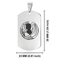 thumbnail image 2 of Stainless Steel Virgo Zodiac (Maiden) Dog Tag Pendant Necklace, 2 of 3