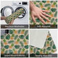 thumbnail image 4 of Vsdgher Pineapples Palm Leaves print Flannel Anti-Slip Floor Mat Comfort Mat Floor Carpet for Decor, Non-Slip, Home, Office, Laundry, Durable, 4 of 5