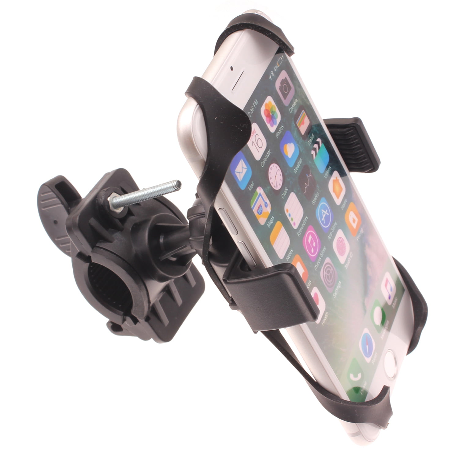 Handlebar Bicycle Mount for Motorola One 5G Ace - Silicone Holder Bike Non- Slip Strap Shockproof Compatible With Motorola One 5G Ace 