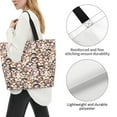 thumbnail image 3 of Fotbe Brown Sloth Bolsa Tote Estética de Lona con Estampado para Mujer - Bolsa Reutilizable de Hombro Casual para Vacaciones, Compras, Trabajo y Gimnasio, 3 of 8