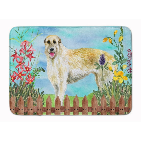 Irish Wolfhound Spring Machine Washable Memory Foam Mat