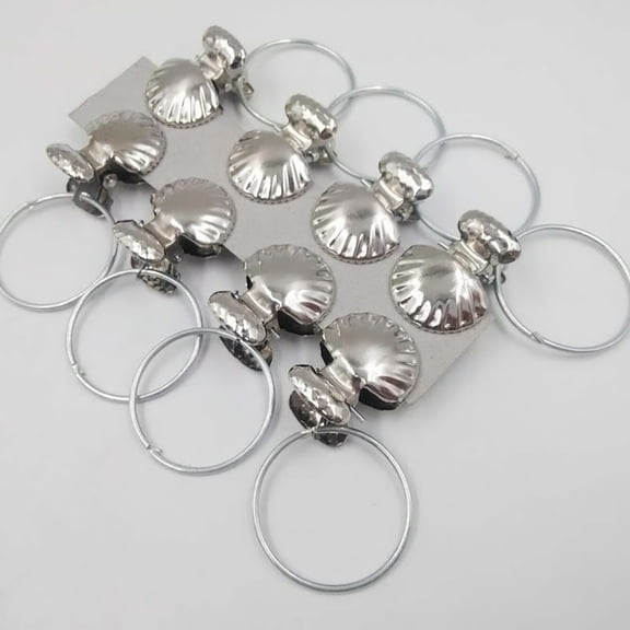 Clispeed 8Pcs Silver Stainless Steel Drapery Clips Hooks Curtain Holding for Bedroom