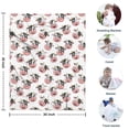 thumbnail image 4 of White Cow Smile Pattern Blanket,Comfortable Soft Flannel Throw Blanket,All Season,Warm Lightweight Blankets for Sofa Bed Couch Living Room Chair,30"x40", 4 of 4
