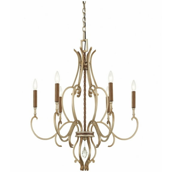 6 Light Chandelier-34.13 Inches Tall And 26.5 Inches Wide     -Traditional Installation Minka Metropolitan N6557-690