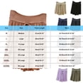 thumbnail image 3 of Kaemgyyd Womens Shorts Casual Elastic High Waist Shorts Trendy Ruffle Hem Drawstring Wide Leg Sleep Shorts Lightweight Shorts, 3 of 5