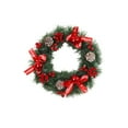 thumbnail image 2 of Christmas Door Wreath with Red Berries and Pine Cones – 12 Inch Artificial Flower Wreath for Front Door, Indoor & Outdoor – Winter Holiday Decorations with Bow and Christmas Balls, 2 of 6