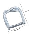 thumbnail image 4 of Moluckfu 50Ud Hebillas De Sujeción Plata Para Cinturones Mochilas Equipaje Uso Fácil, 4 of 5