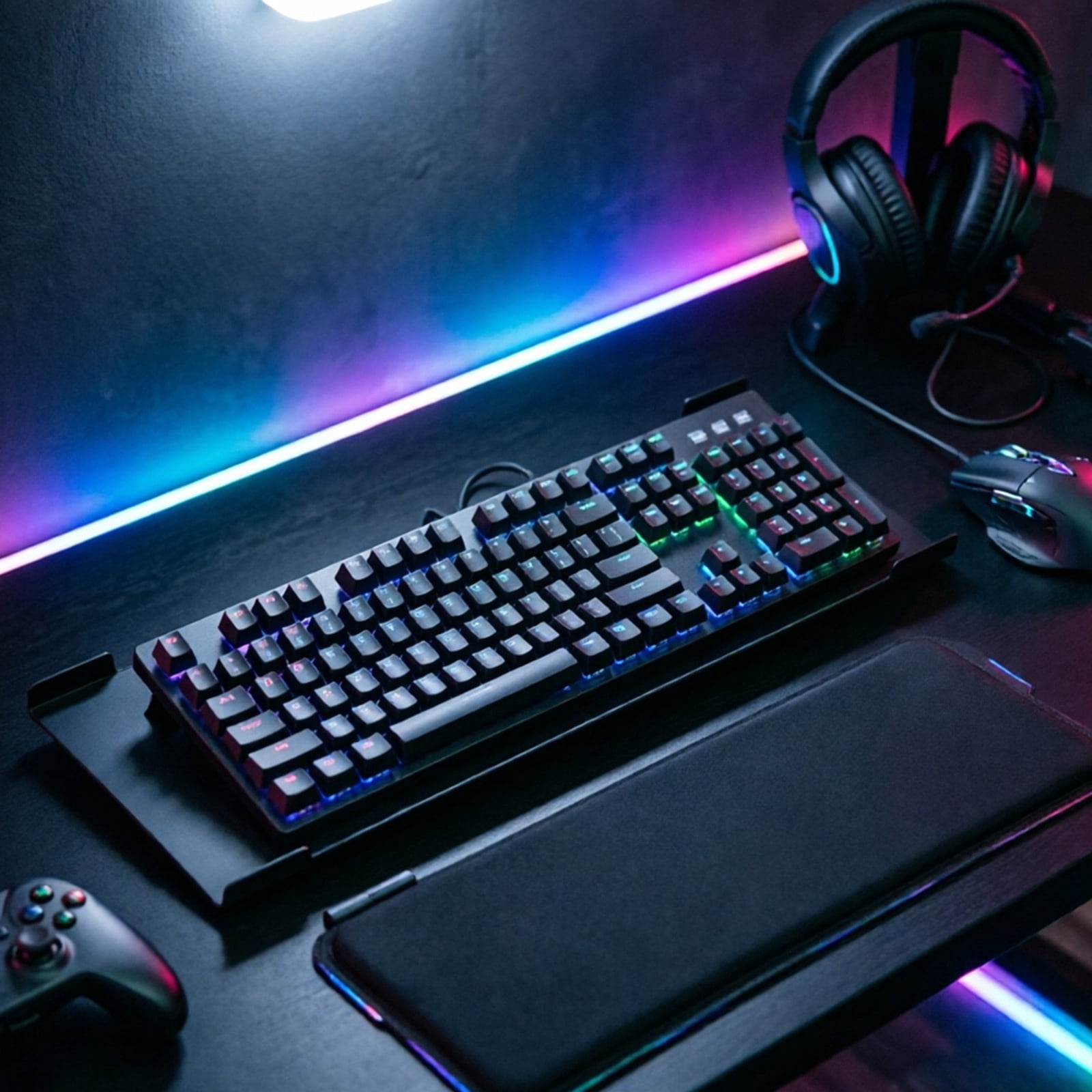 LLDYYDS Computer Keyboard Stand Keyboard Riser Wrist Rest for Desktop 30x13.5cm