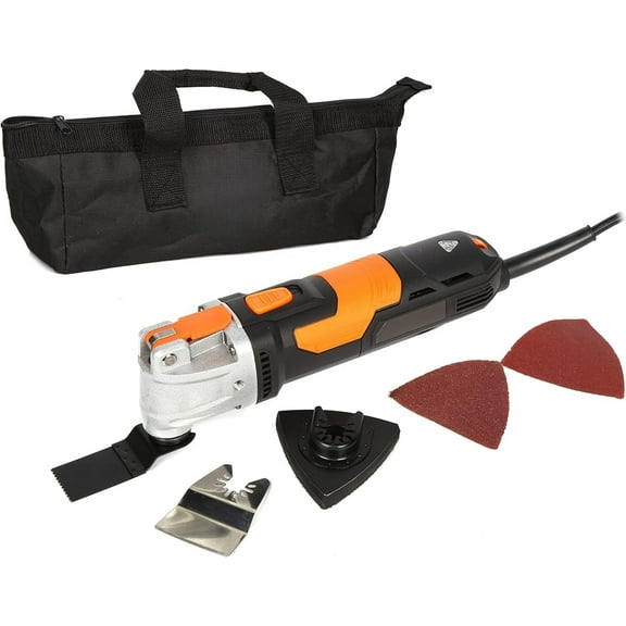 Oscillating Multi-Tool Kit, 3.5A Variable Speed with Accessories and Carrying Case (MT3537)