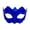 Blue, variant on Halloween Decorations Men's Masquerade Mask, Frosted Plastic Eye Cover with Pointed Tips for Party & Ball, Vintage Venetian Style Accessory, 6.2" x 3.7" Black
