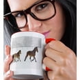 thumbnail image 2 of 3drose, Two Horses Running During Winter Horse Roundup, Kalispell, Montana., 11oz Two-tone Red Mug, 2 of 6